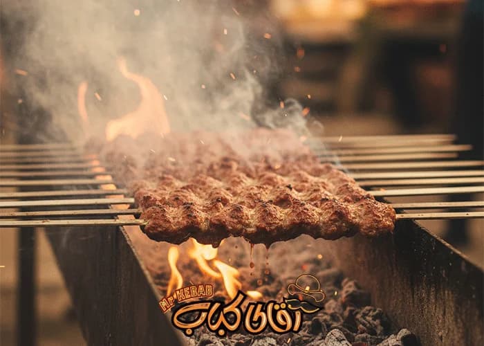کباب کوبیده روی منقل ذغالی - پخت کباب رستورانی در منزل