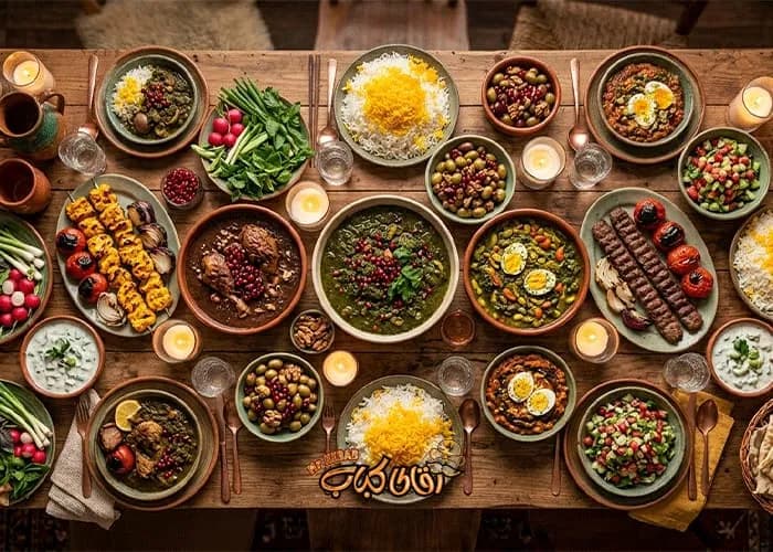 راهنمای انتخاب غذای گیلانی مناسب مهمانی و جشن؛ سفره ای رنگین در آقای کباب