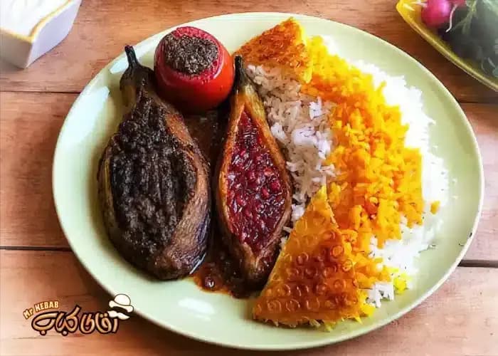 دستور تهیه بادمجان کباب گیلانی