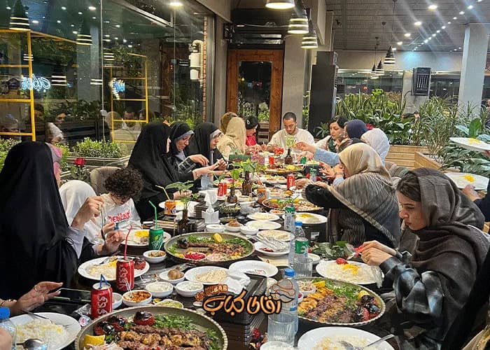 A diverse menu and high-quality food at Mr. Kebab, the best restaurant in Lahijan.