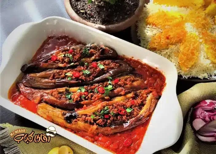 دستورپخت 6 غذا با بادمجان در کنار رستوران آقای کباب لاهیجان