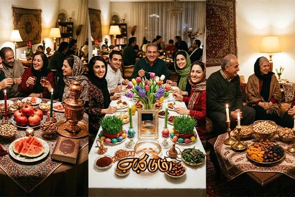 جشن های ملی و مناسبتی در گیلان و منوی ویژه رستوران آقای کباب (یلدا، نوروز، چهارشنبه سوری)