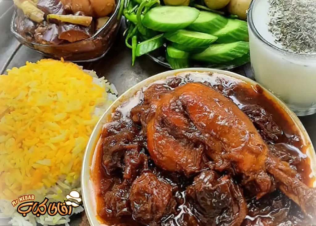 طرز تهیه خورش آلو مسما گیلانی در کنار بهترین رستوران گیلان