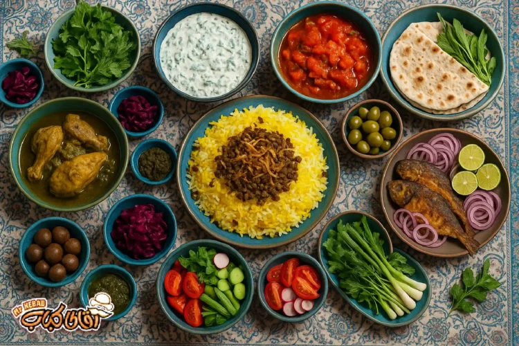 هنر چیدمان سفره گیلانی