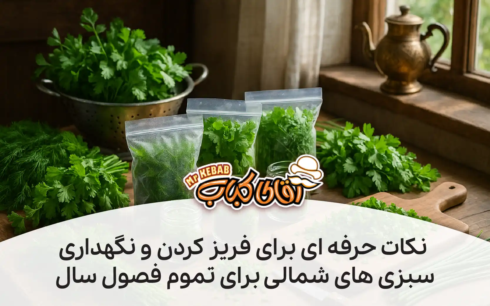 روش نگهداری سبزی شمالی