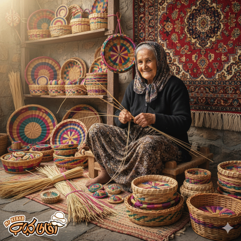 فروش صنایع دستی بازار سنتی لاهیجان