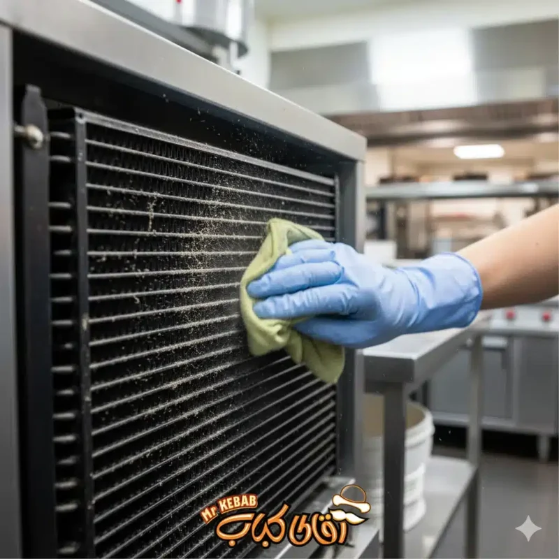 تمیز کردن کویل‌ها برای کاهش مصرف انرژی رستوران
