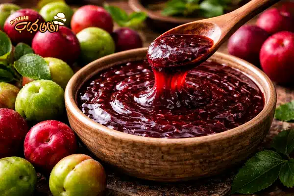 طرز تهیه رب آلوچه جنگلی و خوشرنگ و غلیط به روش شمالی