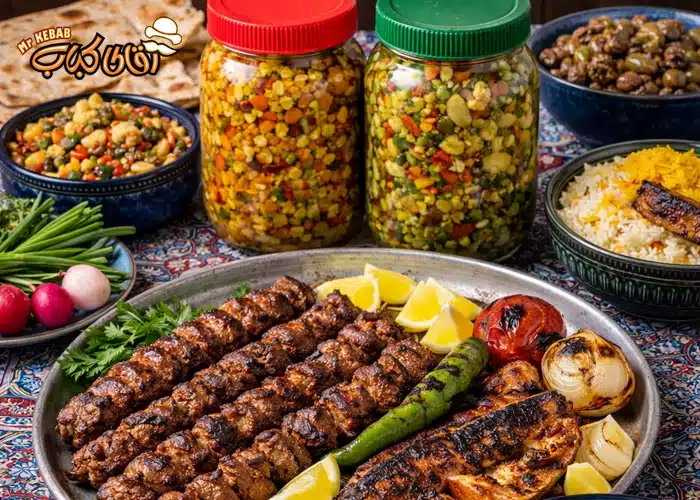 سفره سنتی گیلانی با چاشنی ترشی هفت بیجار خانگی