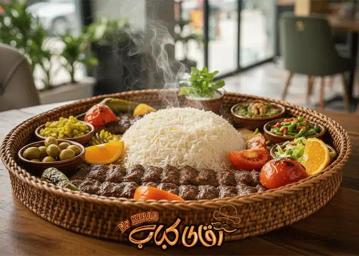 سینی کباب ترش و غذاهای محلی گیلان در بهترین رستوران محلی آقای کباب