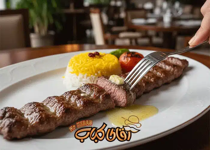 کباب برگ مجلسی و نرم تهیه شده از فیله گوسفندی